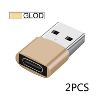 2pcs USB C Adapter OTG Type C to USB Adapter Type-C OTG Adapter Cable For iPhone 13 12 Pro Max For airpods 2 3 phone USB Adapter