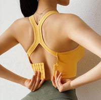 Cloud Hide Women Sports Bra Fitness Yoga Tank Crop Top Push Up Underwear Shockproof Athletic Vest Gym Shirt Sexy Sportswear XL