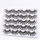 5/8/10Pairs 25mm 3D Mink Lashes Dramatic False Eyelashes  Wispy Fake Eyelash Extension Volume Faux Cils Handmade Eye Makeup