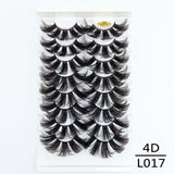 5/8/10Pairs 25mm 3D Mink Lashes Dramatic False Eyelashes  Wispy Fake Eyelash Extension Volume Faux Cils Handmade Eye Makeup