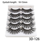 5/8/10Pairs 25mm 3D Mink Lashes Dramatic False Eyelashes  Wispy Fake Eyelash Extension Volume Faux Cils Handmade Eye Makeup