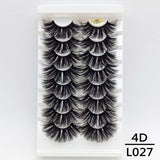 5/8/10Pairs 25mm 3D Mink Lashes Dramatic False Eyelashes  Wispy Fake Eyelash Extension Volume Faux Cils Handmade Eye Makeup