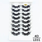 5/8/10Pairs 25mm 3D Mink Lashes Dramatic False Eyelashes  Wispy Fake Eyelash Extension Volume Faux Cils Handmade Eye Makeup