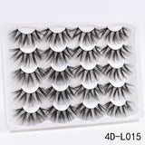 5/8/10Pairs 25mm 3D Mink Lashes Dramatic False Eyelashes  Wispy Fake Eyelash Extension Volume Faux Cils Handmade Eye Makeup