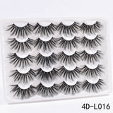 5/8/10Pairs 25mm 3D Mink Lashes Dramatic False Eyelashes  Wispy Fake Eyelash Extension Volume Faux Cils Handmade Eye Makeup