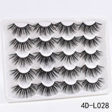 5/8/10Pairs 25mm 3D Mink Lashes Dramatic False Eyelashes  Wispy Fake Eyelash Extension Volume Faux Cils Handmade Eye Makeup
