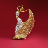 VILEAD Dancer Figurines Peacock Abstract Art Ornament Statue Resin Sculpture Model Home Office Decoartion Craft Desktop Decor