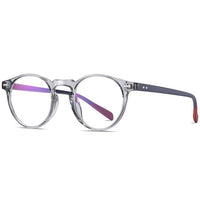 CRIXALIS Vintage Blue Light Blocking Glasses Women Round Flexible Optics Reading Frame Computer Gaming Eyewear Men UV400