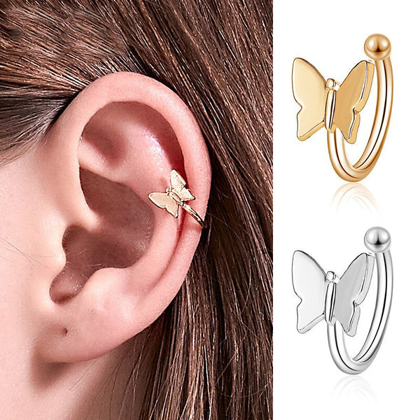Butterfly Clip Earrings For Women Without Piercing 2020 Female Fashion Jewelry Accessories No Hole Earring Earcuff Non Pierced