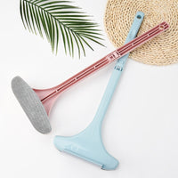 1Pcs 2 IN 1 Portable Clean Tools 2Colors Removable Long Handl Dust Cleaning Brush Washing Window Supplies PP/Flannelette
