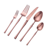 2019 New Gold Cutlery Knives Sets Spoons Forks and Knives 304 Stainless Steel Western Kitchen Food Tableware Dinner Set