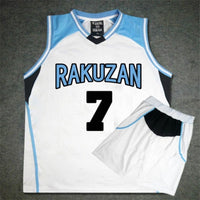 Anime Kuroko no Basket Basuke Cosplay Rakuzan School Uniform Akashi Seijuro Basketball Jersey Sportswear T-shirt Costume Set