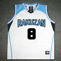 Anime Kuroko no Basket Basuke Cosplay Rakuzan School Uniform Akashi Seijuro Basketball Jersey Sportswear T-shirt Costume Set