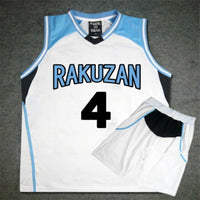 Anime Kuroko no Basket Basuke Cosplay Rakuzan School Uniform Akashi Seijuro Basketball Jersey Sportswear T-shirt Costume Set