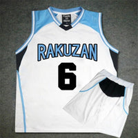 Anime Kuroko no Basket Basuke Cosplay Rakuzan School Uniform Akashi Seijuro Basketball Jersey Sportswear T-shirt Costume Set