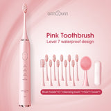 Electric Toothbrush Ultrasonic Brush IPX7 Waterproof USB Charger 4 Modes Recharge Sterilization Sonic Toothbrush