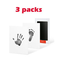 3 Packs Baby Care Non-Toxic Baby Handprint Imprint Kit Baby Souvenirs Casting Newborn Footprint Ink Pad Infant Clay Toy Gifts