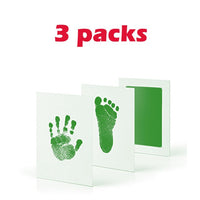 3 Packs Baby Care Non-Toxic Baby Handprint Imprint Kit Baby Souvenirs Casting Newborn Footprint Ink Pad Infant Clay Toy Gifts