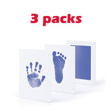 3 Packs Baby Care Non-Toxic Baby Handprint Imprint Kit Baby Souvenirs Casting Newborn Footprint Ink Pad Infant Clay Toy Gifts