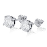 TOPGRILLZ D color VVS1 Moissanite Earring 3mm/4mm/5mm/6.5mm Moissanite Hip Hop Boutique Jewelry For Gift Send A Pair Of Ear Caps