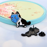 Animal brooch, cute dog dripping oil badge, bag decoration pin, creative bunny hundred matching accessories