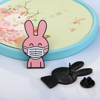 Animal brooch, cute dog dripping oil badge, bag decoration pin, creative bunny hundred matching accessories
