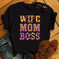 Maycaur Fashion Leopard Print Love T-shirts Mouse Female Shirt Casual White Women Tshirts Harajuku T Shirt Femme Tops Tees