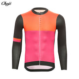 CHEJI Men&#39;s Cycling Jersey Long Sleeve Pro team Cycling Clothing Quick-drying Cycling Shirt Top