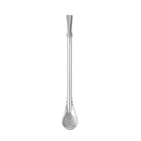 Spoon Tea Filter Yerba Mate Tea Straws Stainless Steel Drinking Straw Bombilla Gourd Reusable Tea Tools Washable Bar Accessories