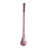 Spoon Tea Filter Yerba Mate Tea Straws Stainless Steel Drinking Straw Bombilla Gourd Reusable Tea Tools Washable Bar Accessories
