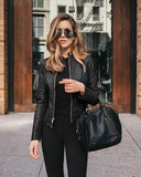 Autumn Jacket Women Coat Jacket PU Leather Fashion Short Coat Thin Female Jacket Coat Outwear 2020