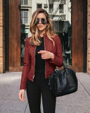 Autumn Jacket Women Coat Jacket PU Leather Fashion Short Coat Thin Female Jacket Coat Outwear 2020