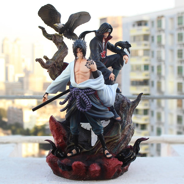 2 pcs/set Anime GK Statue Crow Idachi Sasuka Pvc Collection Model 1/6 Scale Figure Toys