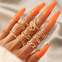 4pcs/set Statement Ring Set Antique Tibetan Silver Gypsy Boho Knuckle Rings For Women Retro Vintage Turkish Jewelry aneis anillo
