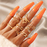 4pcs/set Statement Ring Set Antique Tibetan Silver Gypsy Boho Knuckle Rings For Women Retro Vintage Turkish Jewelry aneis anillo