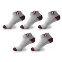 10 Pcs=5Pairs Classic Men Socks Summer Breathable Sports Cotton Short Socks Autumn Winter Male Deodorant Socks EU 39-43 Meias