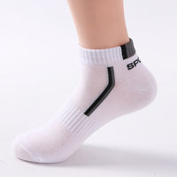 10 Pcs=5Pairs Classic Men Socks Summer Breathable Sports Cotton Short Socks Autumn Winter Male Deodorant Socks EU 39-43 Meias