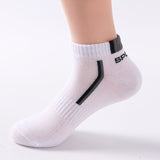 10 Pcs=5Pairs Classic Men Socks Summer Breathable Sports Cotton Short Socks Autumn Winter Male Deodorant Socks EU 39-43 Meias