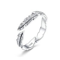 WOSTU Real 925 Sterling Silver Open Ring Finger Adjustable Size Wedding Rings For Women Engagement Fashion Silver Jewelry Gift