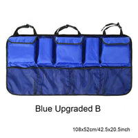 Auto Storage Organizer Car Trunk Bag Universal Large Capacity Backseat Storage Bag Trunk Cargo Mesh Holder Pocket