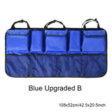 Auto Storage Organizer Car Trunk Bag Universal Large Capacity Backseat Storage Bag Trunk Cargo Mesh Holder Pocket