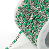 2Meters Gold Necklace Stainless Steel Chain Roll Enamel Metal Chain Accessories For Jewelry Making Chain Components DIY