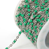 2Meters Gold Necklace Stainless Steel Chain Roll Enamel Metal Chain Accessories For Jewelry Making Chain Components DIY
