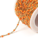 2Meters Gold Necklace Stainless Steel Chain Roll Enamel Metal Chain Accessories For Jewelry Making Chain Components DIY