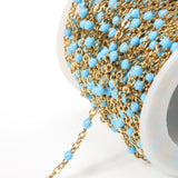 2Meters Gold Necklace Stainless Steel Chain Roll Enamel Metal Chain Accessories For Jewelry Making Chain Components DIY