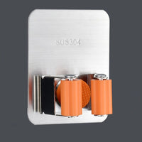 304 Stainless Steel Hooks Multi Wall Mounted Mop Organizer Holder RackBrush Broom Hanger Hook Kitchen bathroom Strong Hooks