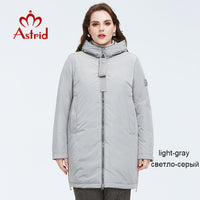 Astrid 2021 Spring new arrival women jacket outerwear high quality plus size mid-length style with zipper women fashion  AM-8608