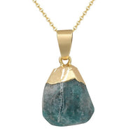 Fashion Quartz Pendant Necklace Natural Stone Irregular Crystal Necklace Female Bohemian Jewelry