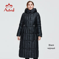Astrid 2021 New Winter Women&#39;s coat women long warm parka Plaid fashion thick Jacket hooded Bio-Down female clothing Design 9546