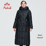 Astrid 2021 New Winter Women&#39;s coat women long warm parka Plaid fashion thick Jacket hooded Bio-Down female clothing Design 9546